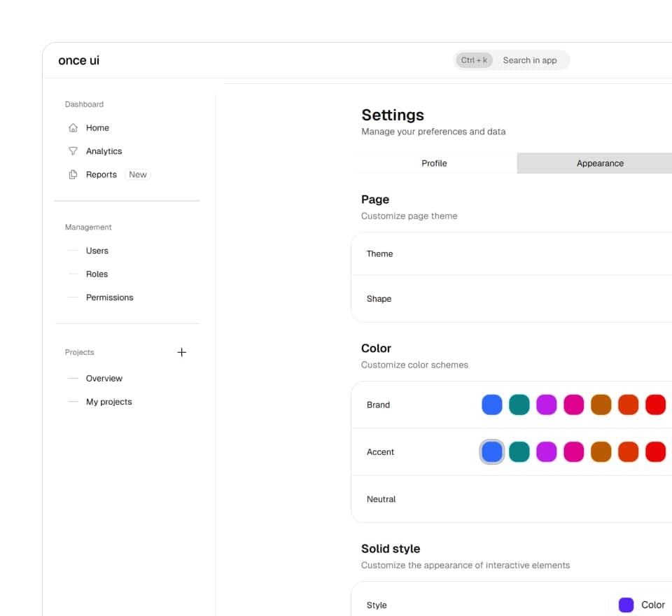 Illustration for Settings copy-paste block