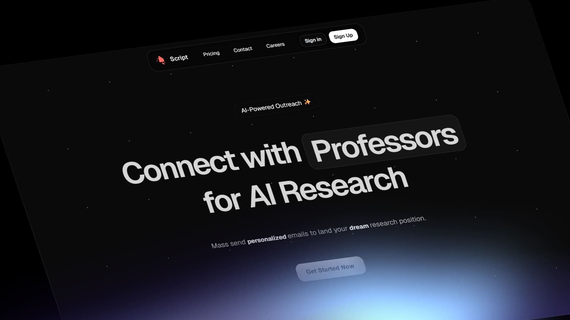 Product image of the Script Outreach app