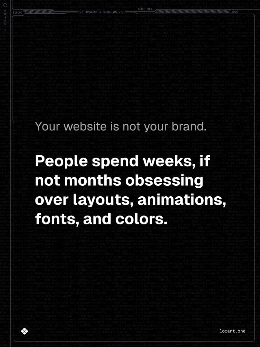 Your website is not your brand