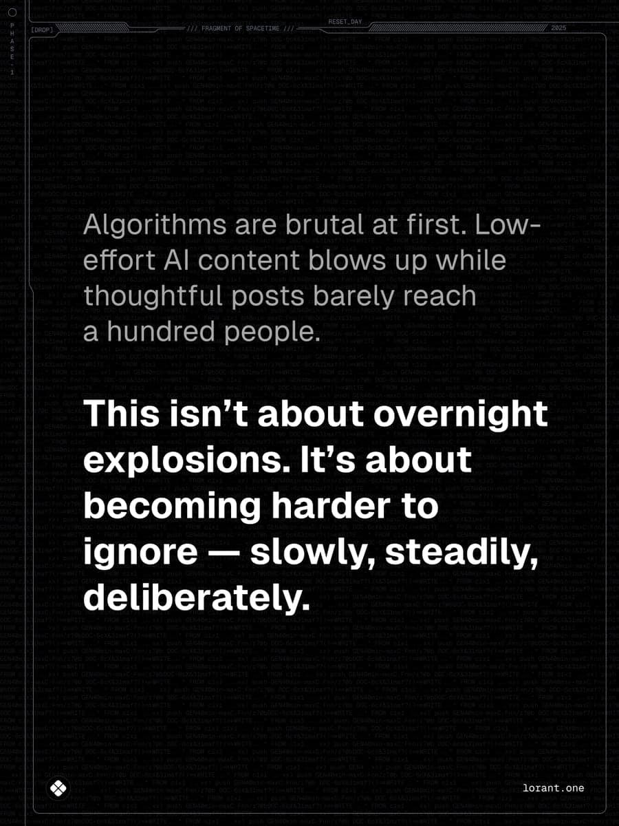 It's about becoming harder to ignore, slowly and steadily