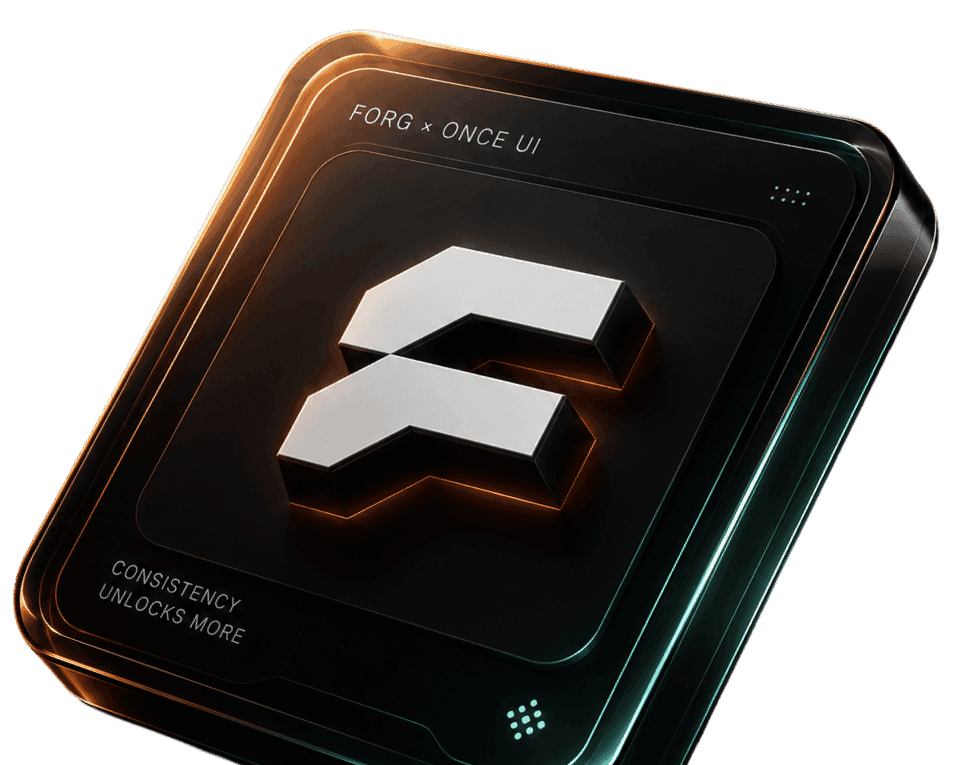 Tile image of the Forg and Once UI logos