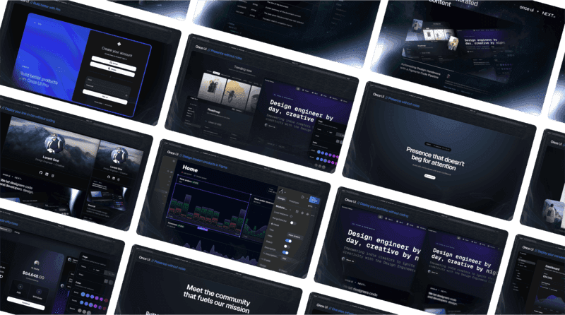 Once UI community assets library preview