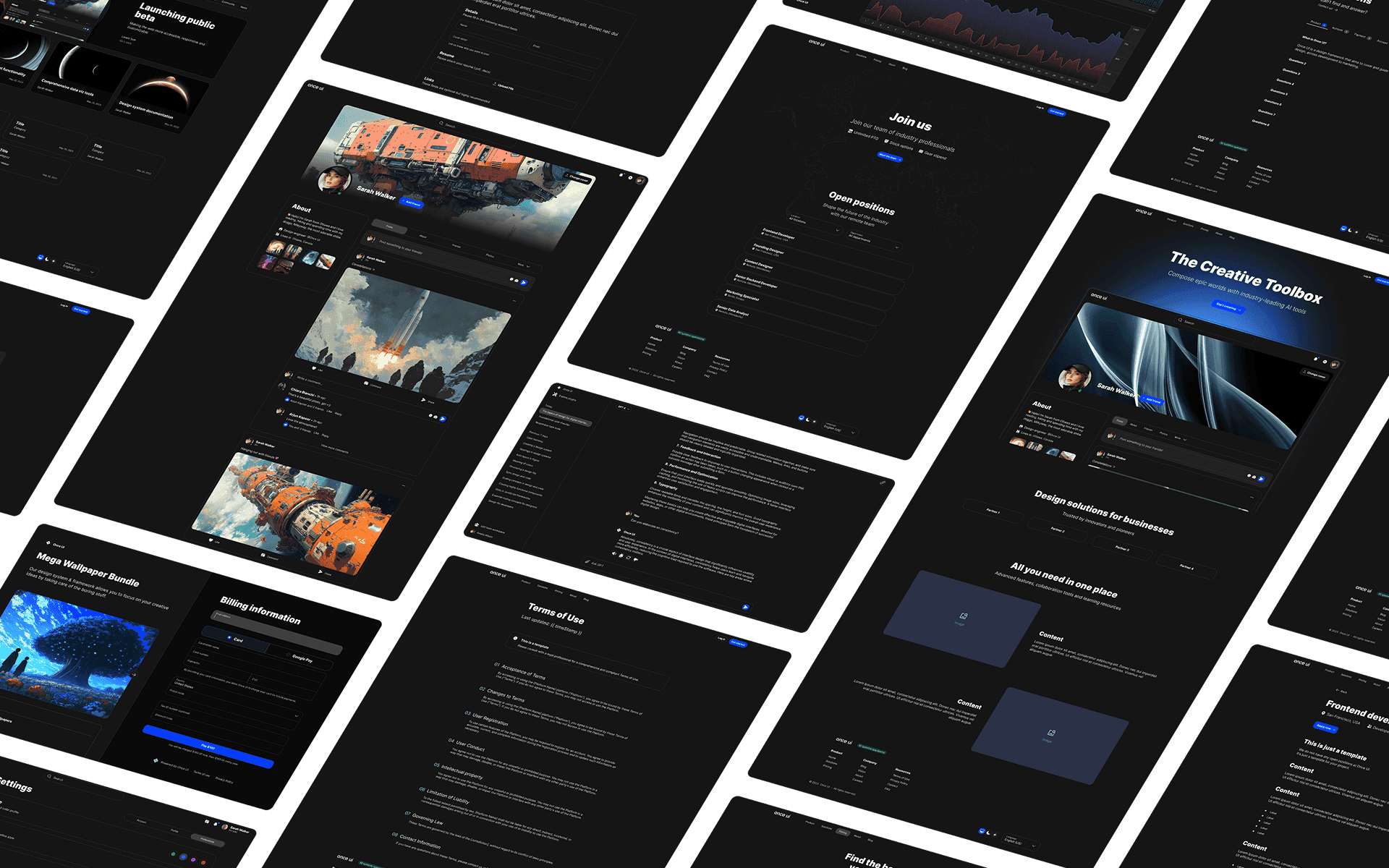 Figma design system library preview