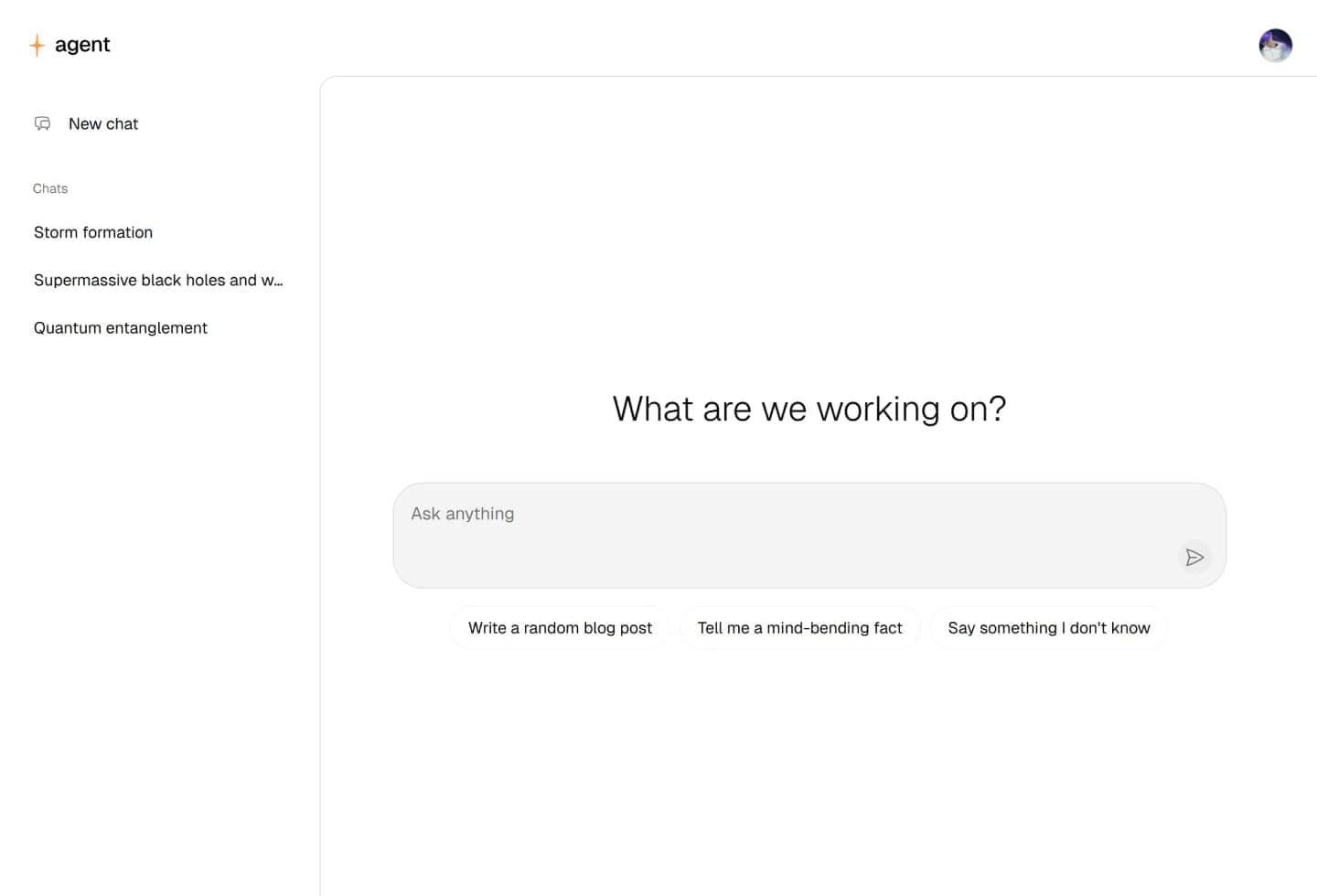 Magic Agent product mockup image illustrating a modern chatbot UI