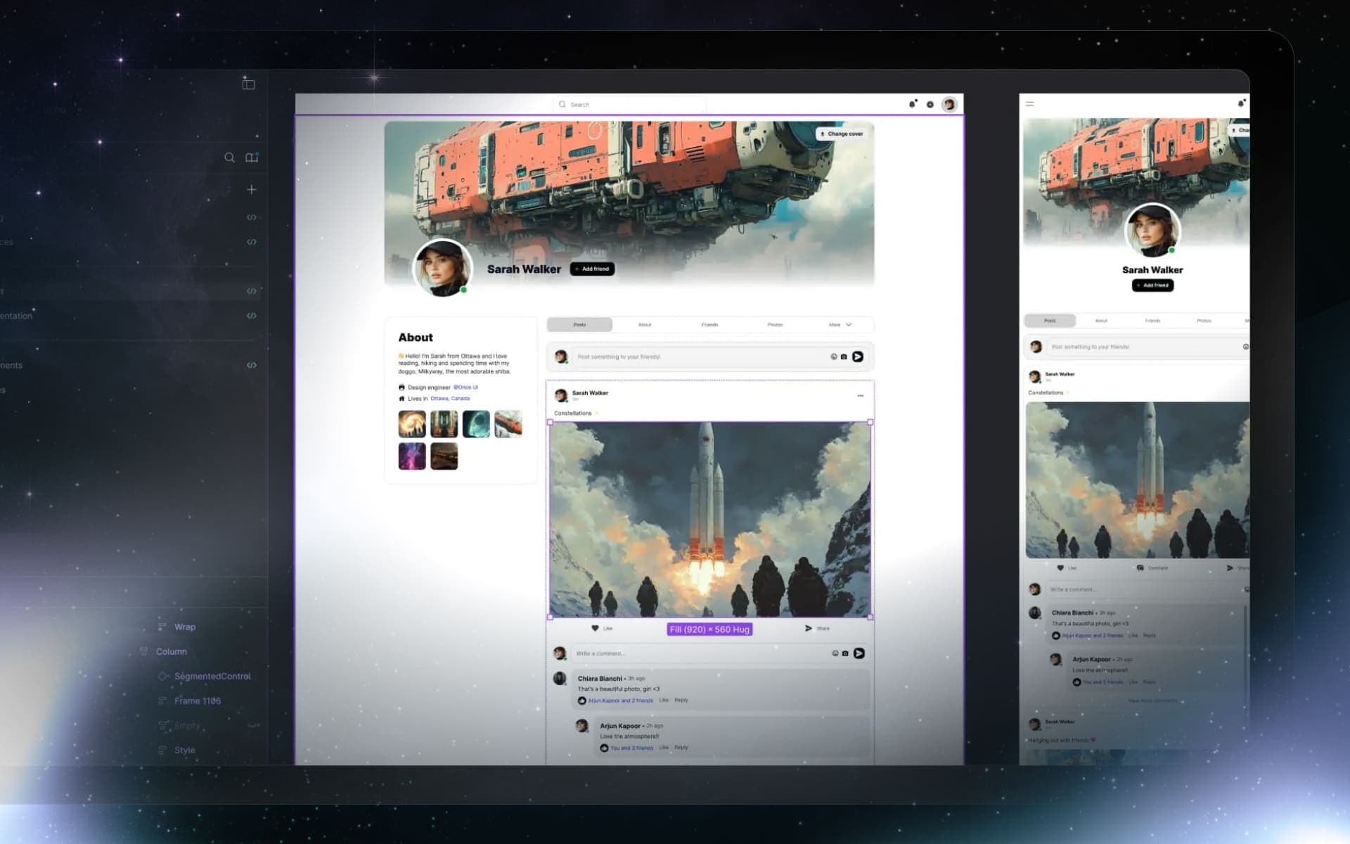 Light mode design example from Once UI for Figma