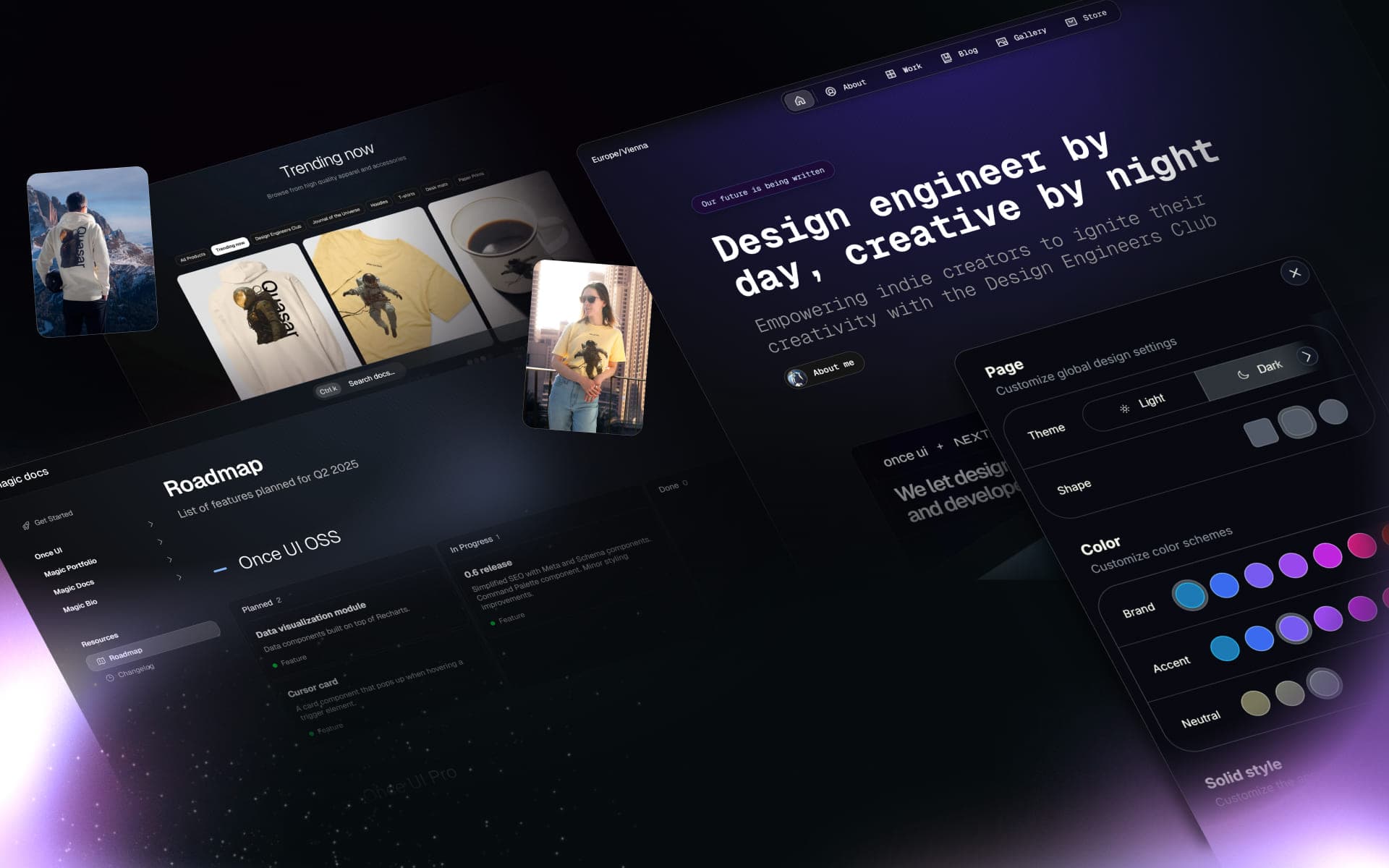 Once UI design system demo image