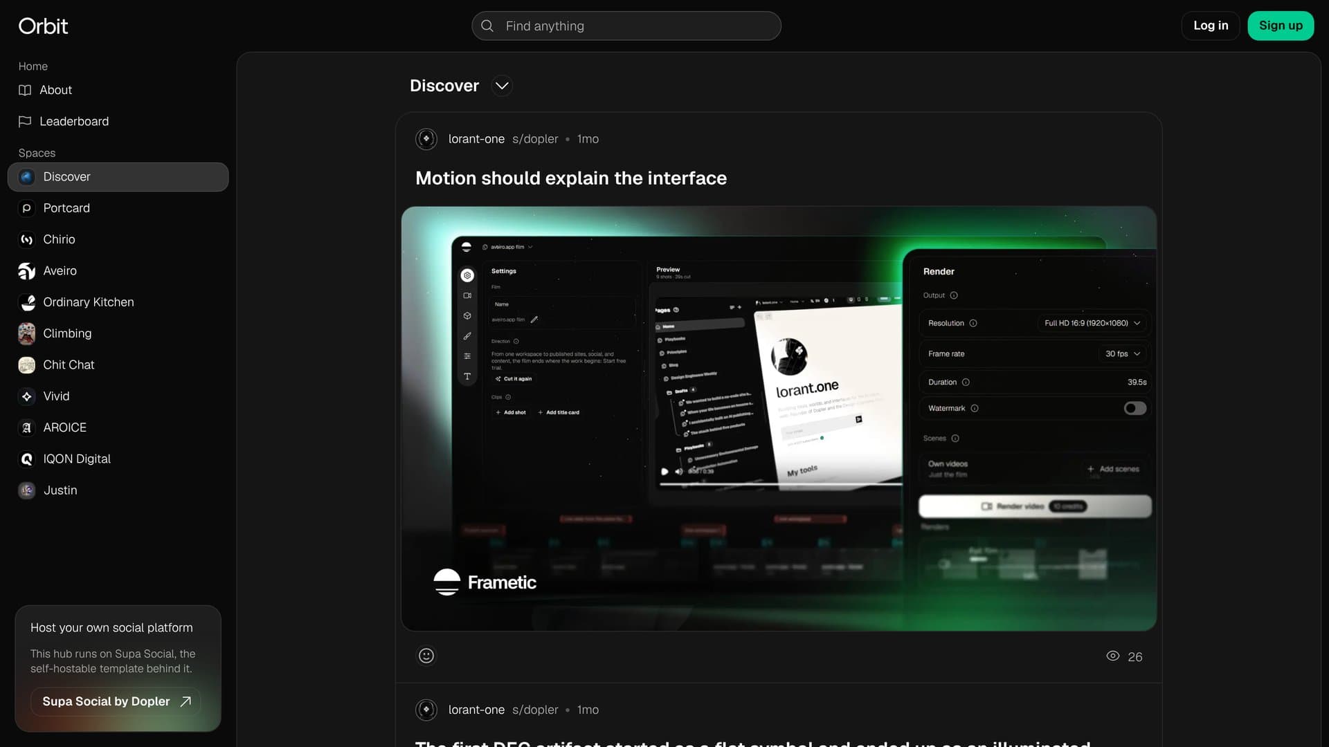 Orbit — Community platform