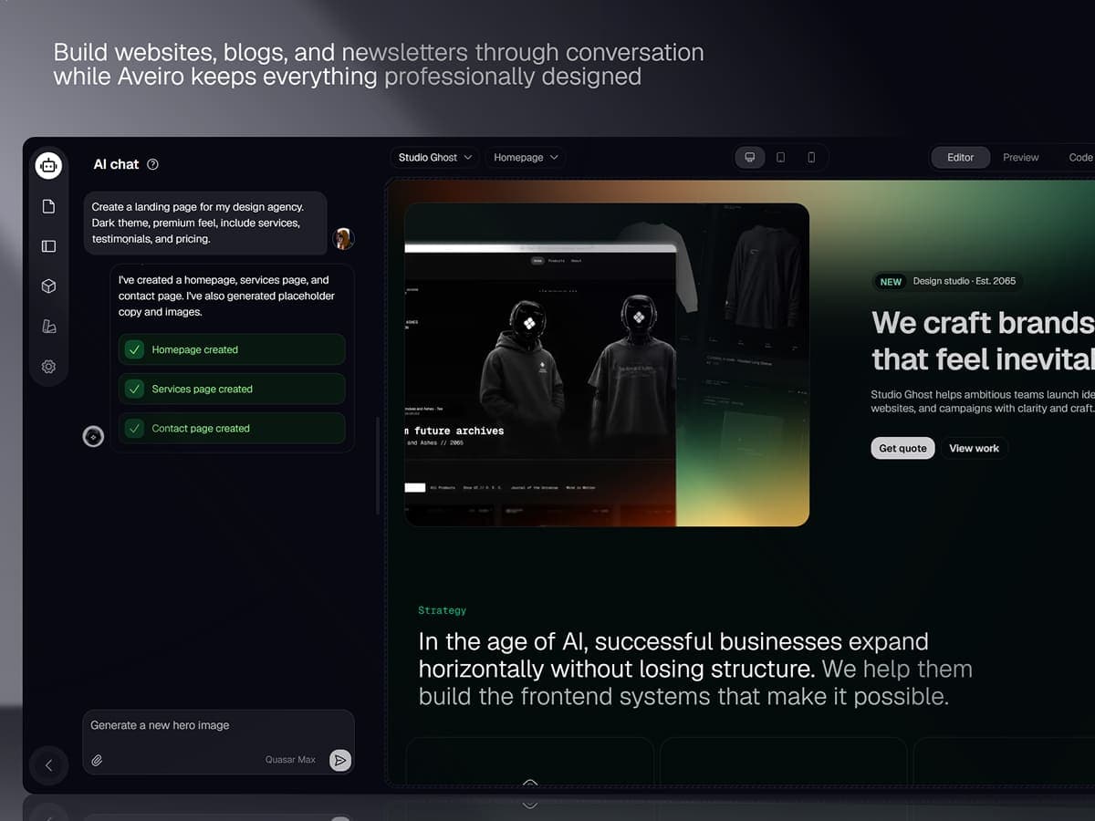 Aveiro: Creator platform